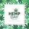 Hemp day and medical marijuana advertisement