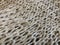 Hemp fabric, woven fabric, light brown natural fibers texture