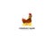 Hen Laying Eggs in its Nest Logo Template Design