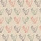 Hen Retro Pattern. Farm Chicken Illustration Vector Background.