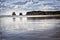 Hendaye beach in Pays Basque, France