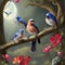 hendrik hondius charming birds in the tree ultra, AI Generative