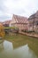 The Henkersteg, also Langer Steg, is a wooden footbridge over the Pegnitz in Nuremberg, Germany