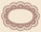 Henna Lace Doily Paisley Doodle Frame Design