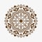 Henna tattoo brown mehndi flower template doodle ornamental lace decorative element and indian design pattern paisley