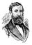 Henry David Thoreau, vintage illustration