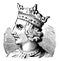 Henry I of England, vintage illustration
