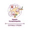 Hepatic encephalopathy concept icon