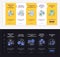 Hepatic roles onboarding vector template