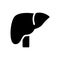 Hepatology vector glyph flat icon