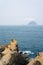 Heping Island Park coastal rock formation and seascape in Keelung, Taiwan