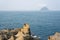 Heping Island Park coastal rock formation and seascape in Keelung, Taiwan