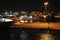 Heraklion, 5th September: Nighttime on the Greek Port of Heraklion in Crete island