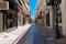 Heraklion city historical center famous Daidalou Street outlet shopping center