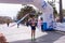 HERAKLION, CRETE, GREECE, APRIL 2, 2023. Zervakis Ioannis Winner runner athlete at the annual Run Greece 10 km urban