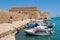 Heraklion harbour and castle. Crete, Greece