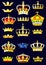 Heraldic album. Crowns. (Page 2) (Vector)