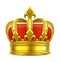 Heraldic crown icon. King, queen, game headdress
