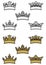 Heraldic crowns and diadems