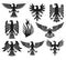 Heraldic eagle set