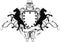 Heraldic horse crest coat of arms shield tattoo