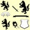 Heraldic wolf coat of arms crest tattoo pack