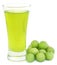 Herbal amla juice with fresh fruits