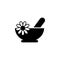 herbal bath black icon. Element of SPA icon. Premium quality graphic design. Signs and symbols collection icon for websites, web d