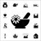 herbal bath black icon. SPA icons universal set for web and mobile