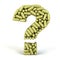 Herbal bio medicine pills or capsules as a question isolated on