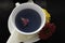 Herbal Blue tea, or butterfly pea flower tea