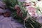 Herbal Cedar Smudge Stick, Spiritual Incense Healing Plants and Herbs, Rustic Rose Petals, Ritual Dried Flowers, Craftsmanship