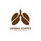 Herbal coffee Naturally Creative Business Logo