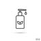 Herbal essence dispenser vector icon.