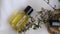 Herbal Essential oil, alternative beauty treatment, organic body, face care