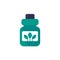 herbal homeopathic medicine vector icon