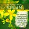 herbal natural label for home made cream - St Johns wort