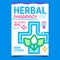 Herbal Pharmacy Creative Promotion Banner Vector