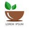 Herbal remedies icon or logo for web, mobile apps etc. Modern flat vector illustration on isolated background