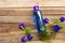 Herbal shampoo extract blue flowers butterfly pea health care for wash hairs of lifestyle cleaning