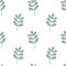 Herbal sprigs greenery seamless pattern