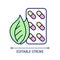 Herbal supplements RGB color icon