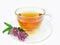 Herbal tea with clover extract