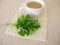 Herbal tea with goutweed herbs