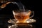 Herbata a drink obtained by brewing, boiling or infusing prepared tea leaves beloved beverage black green warm hot