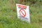 Herbicide Applied Warning Sign