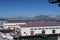 Herbst Pavilion,Golden Gate Bridge and Fog