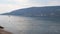 Herceg Novi, Igalo, Montenegro 08.09.2022 Sea vacation trip. Boats float on Adriatic Sea. Mediterranean travel