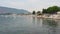 Herceg Novi Montenegro 08.09.2022 Sea vacation trip. Boats float on Adriatic Sea. Mediterranean travel. Sailboats