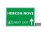 HERCEG NOVI road sign isolated on white